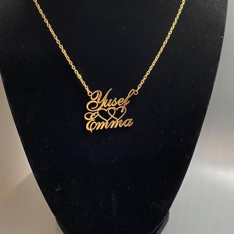 2 name necklace