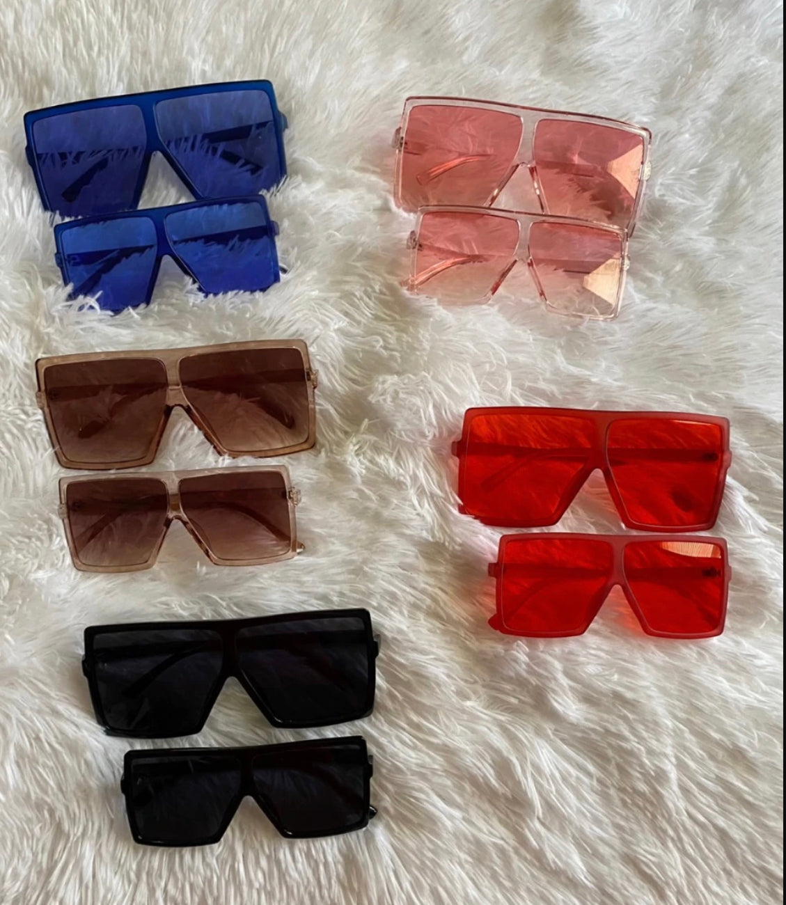 Matching sunglasses sets